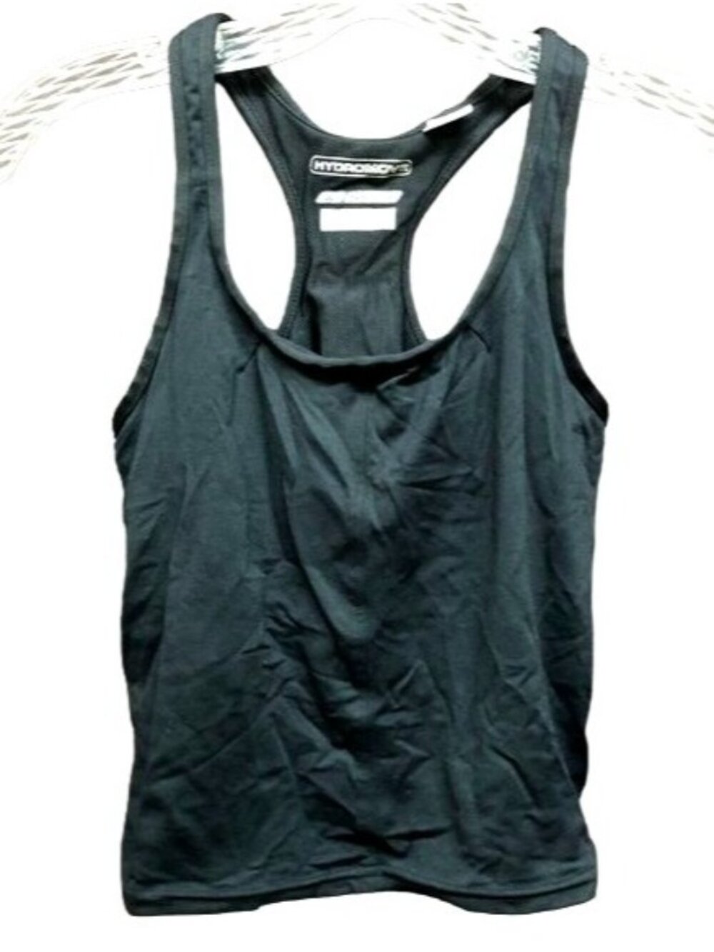reebok Hydromove black tank top work out shirt inside bra stretch small READ
